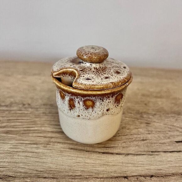 Fosters Pottery Honeycomb Cruet Set 1970's Made in England Vintage Retro - Picture 10 of 13